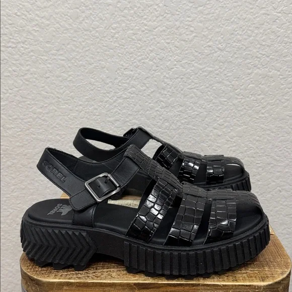 Sorel Ona Streetworks Leather Fisherman Sandals Size 9 NEW - Picture 3 of 9